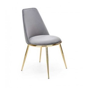 Стул HALMAR K460 серый/золотой